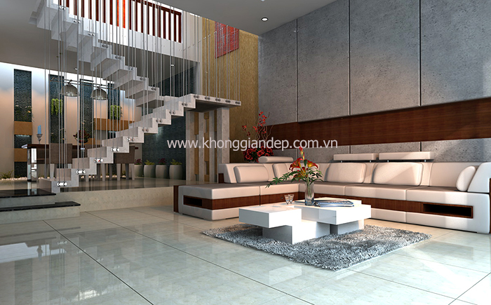 Cầu thang duyên dáng cho nhà&nbsp;đẹp