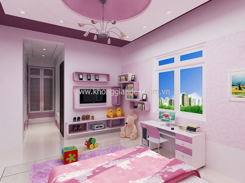Những mẫu thiết kế phòng ngủ bé yêu đẹp lung&nbsp;linh
