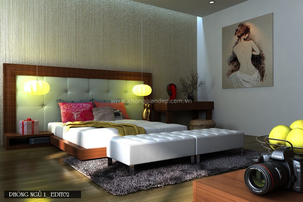 Phòng ngủ đẹp lung linh nhờ thiết kế ấn&nbsp;tượng