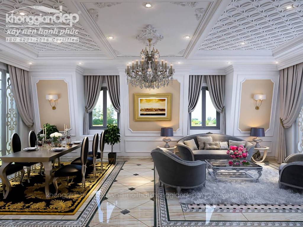 Thiết kế cổ kính trên nền trắng, kiến trúc cổ điển sang trọng của ngôi nhà phố ở Q. Bình&nbsp;Thạnh