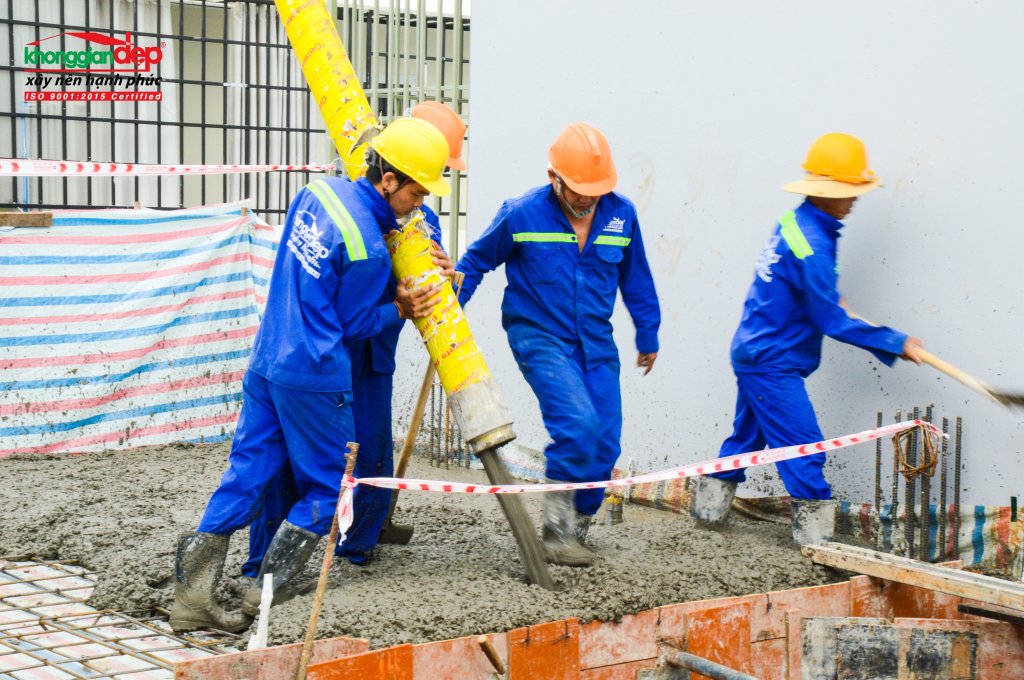 Vấn đề ” An toàn lao động” luôn được đặt lên hàng đầu tại Không Gian&nbsp;Đẹp