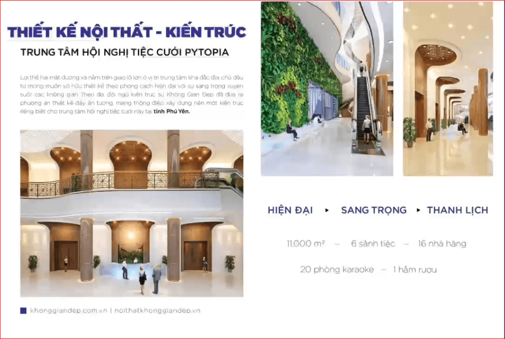 Trung Tâm Hội Nghị Tiệc Cưới PYTOPIA – Hiện Đại – Sang Trọng – Thanh&nbsp;Lịch