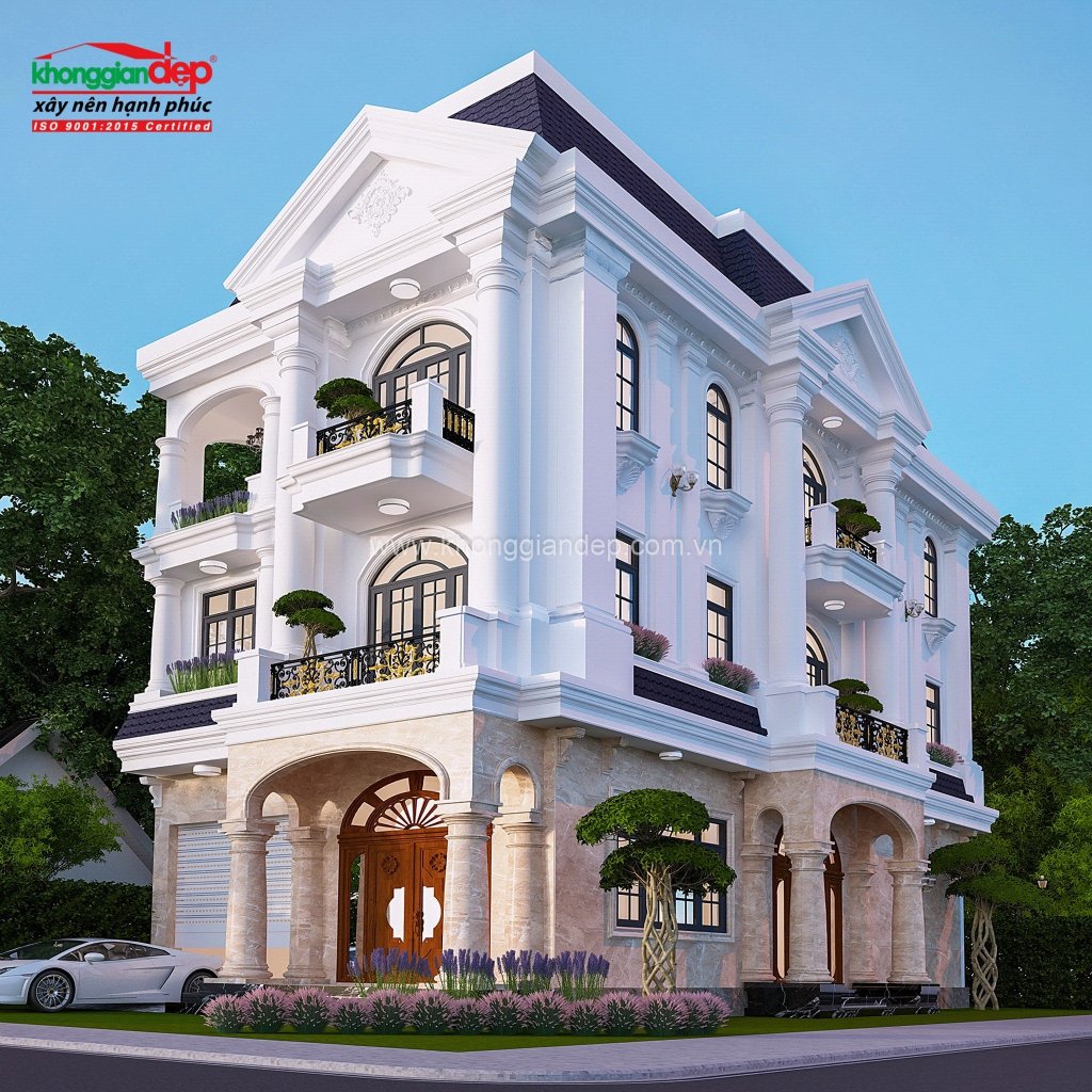 Biệt thự Gò Vấp : Đứng hình trước vẻ đẹp kiêu sa của căn bạch&nbsp;dinh