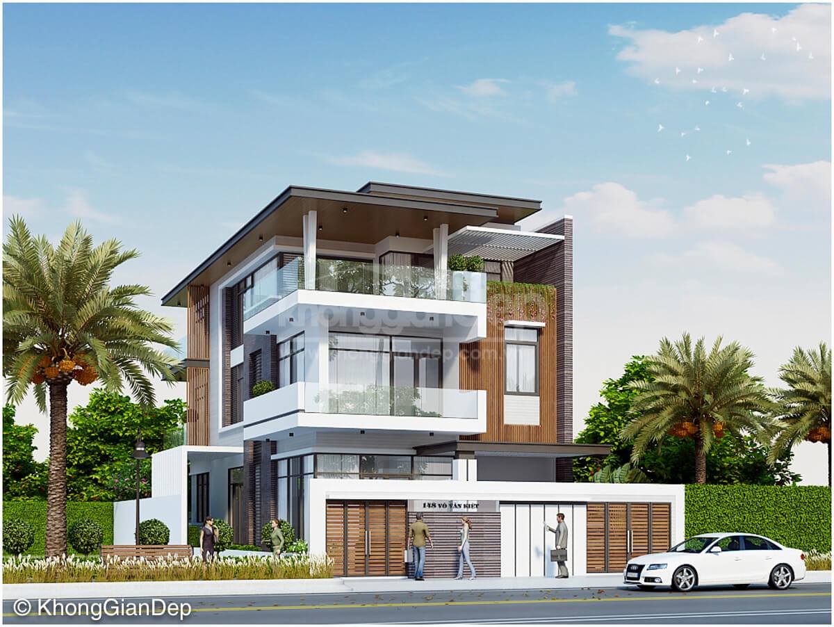 Mẫu Biệt Thự Hiện Đại 10×20